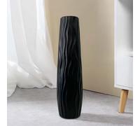 Vase Terra - Conteneur élégant 58 cm style moderne européen | Urne décorative grande pour mariage, salon, chambre, bureau, cuisine | pot avec fleurs sèches et centre de table