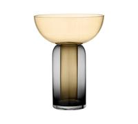 AYTM TORUS Vase H19 Noir/ Ambre