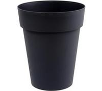 EDA - Pot de fleurs Toscane rond mi-haut Ø44×53 cm Intérieur/Extérieur 50 L Gris anthracite