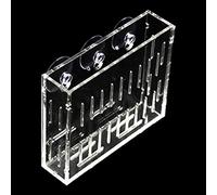 Vase transparent à ventouse en acrylique à suspendre au mur pour aquarium - Boule arc-en-ciel en mousse pour animal domestique - Jouet interactif doux pour animal domestique