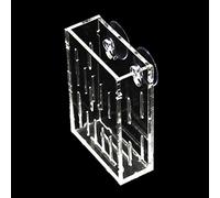 Vase transparent à ventouse en acrylique à suspendre au mur pour aquarium - Boule arc-en-ciel en mousse pour animal domestique - Jouet interactif doux pour animal domestique