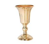 Vase Trompette en Métal Moderne - Centre de Table de 27,5 cm pour Salles à Manger et Meubles, Vase sur Pied Élégant pour Eingänge d'Hôtel, Mariage et Décoration Intérieure