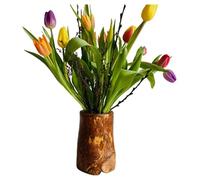 Vase Valentina en bois d'olivier