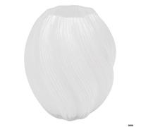 Atmosphera – Vase «Valma» en verre H21 cm – Blanc