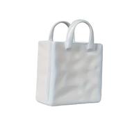 Vase Vase décoratif Moderne Blanc en Forme de Sac à Main (1 pièce) for Composition Fleurs séchées sur Table DéCoration du Salon(S)