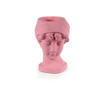 Vase vaset en béton Multifonction décoration tête Femme Rose 25 x 18 x 29 cm Maison Jardin Porte-Couverts NON-825064