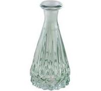 Chaks - Vase Verre FAÇONNÉ 6.8X14.5CM Vert Sauge