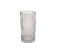 Vase verre Present Time Allure Straight Large Gris 30x12 cm
