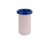 Vase verre rose 12.5x12.5x21cm