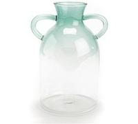 Vase vintage bleu 17 cm - - Bleu - Verre