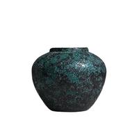 Vase vintage en argile - Vase en céramique pour décoration de la maison avec surface rugueuse fine - Décoration d'intérieur élégante