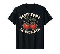 Vasectomie All Juice No Seeds Retro Cherry Tomates Graphic T-Shirt