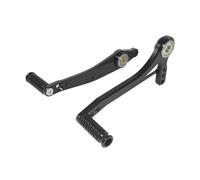 VASEDF levier vitesse moto Kit de pédale sélecteur vitesse réglable à double roulement pour moto avec repose-pieds arrière