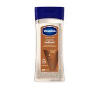 Vaseline Intensive Care Cocoa Radiant pour une peau éclatante, huile corporelle au beurre de cacao pur + huiles régénérantes, (1 x 200ml)