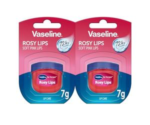 Vaseline Lip Therapy 7G Rosy | Baume à lèvres nourrissant pour une hydratation optimale | Pack double 2 x 7g (Rosy (2 Pièce))