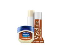 Vaseline Lip Therapy Cocoa| Set de Baume à lèvres teinté nourrissant et Soin pour lèvres teinté Stick| Hydratant pour les lèvres (Cocoa Set)