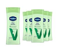 Vaseline Lot de 6 lotions pour le corps à l'aloe soothe - Adoucit les peaux sèches et gercées - 400 ml