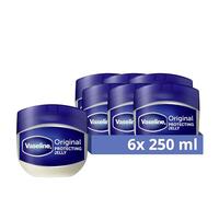 Vaseline Original Petroleum Jelly moistruiser Lot de 6 soins de la peau craquelée et sèche et soulage l'eczéma 250 ml