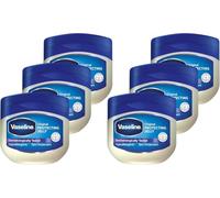 Vaseline Original Protecteur Cutané, soin pour les gerçures, la peau sèche et l'eczéma 6 x 50 ml