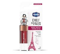 Vaseline x Emily in Paris Lip Oil Berry Bisous, gloss teinté pour des lèvres plus pulpeuses, (Berry Bisous - 1 x 4g)