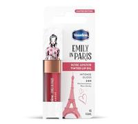 Vaseline x Emily in Paris Lip Oil Rose Amour, gloss teinté pour des lèvres plus pulpeuses, (Rose Amour - 1 x 4g)