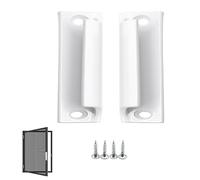 Vasemele 2 Pièces Poignée Baie Vitrée Coulissante NPoignée de Porte Extérieure Poignee Porte Fenetre Poignée Porte Extérieure Poignée de Porte de Balcon Poignée de Tiroir d'Armoireavec Vis (Blanc)