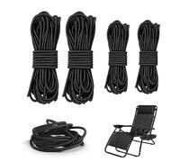 Vasemele 4 Pièces Elastique Transat Elastique Chaise Longue Corde Remplacement Elastiques pour Pliante Inclinable Remplacement Corde Rechange Transat Jardin Corde Élastique Universelle