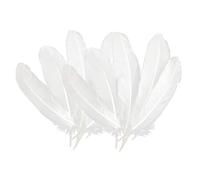 Vasemele Plumes Blanc 150 Pièces Plumes Blanches Décoration Plume Blanche Plume d'oie de L'artisanat Plume Blanche Decoration pour Chapeaux Costumes Décorations de Fête du Parti du Mariage