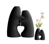 Vases à Fleurs pour Centre de Table,Vase à Fleurs Étreignant Décor de Bureau | 2 Pièces Centres De Table Décor D'Intérieur pour Arrangements Floraux Maison Nouvelle Anniversaire Noël Fête