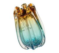 Vases contemporains en verre soufflé à la main - Pots de fleurs multicolores pour décoration d'intérieur ou pendaison de crémaillère - Vases en verre uniques