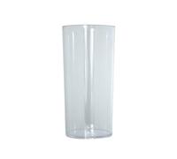 Vases cylindriques en acrylique - 15 cm ou 24 cm - Vases pour fleurs, bougies et plantes succulentes - Moderne et élégant (1 vase, 12 cm x 24 cm transparent)