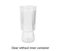 Vases D'Imitation Pots De Jardinière De Culture Sans Eau Pots De Fleurs Auto-Arrosage Vase En Plastique Vase De Fleur Transparent De Style Nordique.Clear Without Inner