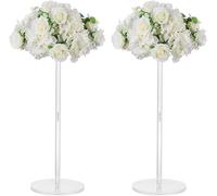 Vases en Acrylique pour centres de Table de Mariage - 2 x 60cm de Hauteur Vases en Acrylique pour centres de Table de Mariage, d'anniversaire ou de fête Décoration intérieure