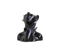 Vases en Céramique Noire Forme Féminine Tête et Buste Statue Vase à Fleurs pour la Décoration Intérieure Salon Bureau Décoration de Bureau (#3)