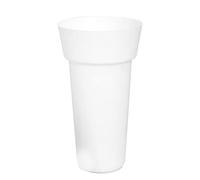 Vases En Plastique Grands Pots De Plantes Seau Rond Sans Fuite Porte-seau À Fleurs Pots De Plantes Grands Pots De Plantes Vases En Plastique Pour Décor De Bureau À Domicile Blanc