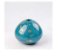 Vases, Europe Vase en verre coloré pour Wornamenttabletop Vases pour fleurs Style de sirène Terrarium/Bleu/22 x 3,4 x 17,5 cm