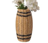 Vases Floraux pour Pièces Maîtresses - Vase Fleurs Rotin Synthétique Décoration Moderne,pour Bouquets Déco Rustique Arrangements Floraux Pièce Maîtresse De Table pour Chambre Salon