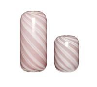 Vases Hubsch Interior Candy (x2) Rose 13x18/13x26 cm