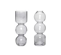 Vases Hubsch Interior Circle (x2) Gris 12x35/12x35 cm
