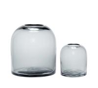 Vases Hubsch Interior Dome (x2) Gris 12x13/20x21 cm