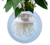 Vases muraux pour Fleurs, Vase Mural, Pot de Fleurs Mural en Silicone sans perçage, Bol de Vase à Fleurs Globe Transparent, Support de à Air pour Terrarium, pour Salle de Bain, Maison, Salon