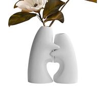Vases pour Centres De Table,Vase Décoratif en Céramique Embrassant Les Fleurs | 2 Pièces Centres De Table Décor D'Intérieur pour Arrangements Floraux Maison Nouvelle Anniversaire Noël Fête Cuisine