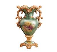 Vases rétro en résine Peints à la Main, 45 cm de Haut, Vase de Sol Bleu, décoration de Ferme, Centre de Table Multi-scènes pour la Maison, Le Salon, la Table, b