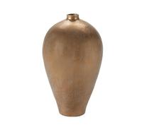 VASIJA 40X40X80 FIBROCEMENTO DORADO ANTIQUE