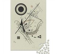 Vasily Kandinsky Puzzle en Bois, Museums Puzzle Impossible, Casse-tête Art, Dessin des Cadeau Intéressants, Peintures d'art De Décoration Jeu Cadeau Unique 1000 Pcs