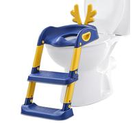 Vasino Siège de salle de bain pour enfants - Escalier pliant 2 en 1 avec marches et marches - Accessoires de salle de bain - Vasino sûr avec CUS