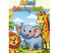 VaSiQ Atelier's Animal Adventures: Toddler Coloring Book for Kids Ages 1-3 with 20 Large, Simple and Cute Animals for Boys & Girls