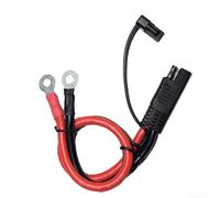 Vasiumic 10 AWG pour étamé vers câble en cuivre O-For anneau pour bassin avec caractéristiques d'eau extérieures - 30 cm Sae Extension Wire Protective Cap Rouge/noir