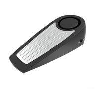 Vasiumic Alarme de porte, alarme d'arrêt de sécurité 130 dB avec capteur de vibration, cale de porte portable antivol pour maison, appartement, voyage, base antidérapante (noir)