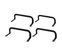 Vasiumic Barre de fixation réglable pour matelas - Support en acier antidérapant pour empêcher le cadre en bois de bouger - Pour camping-car et canapé, finition noire (lot de 2) (coin d'angle)